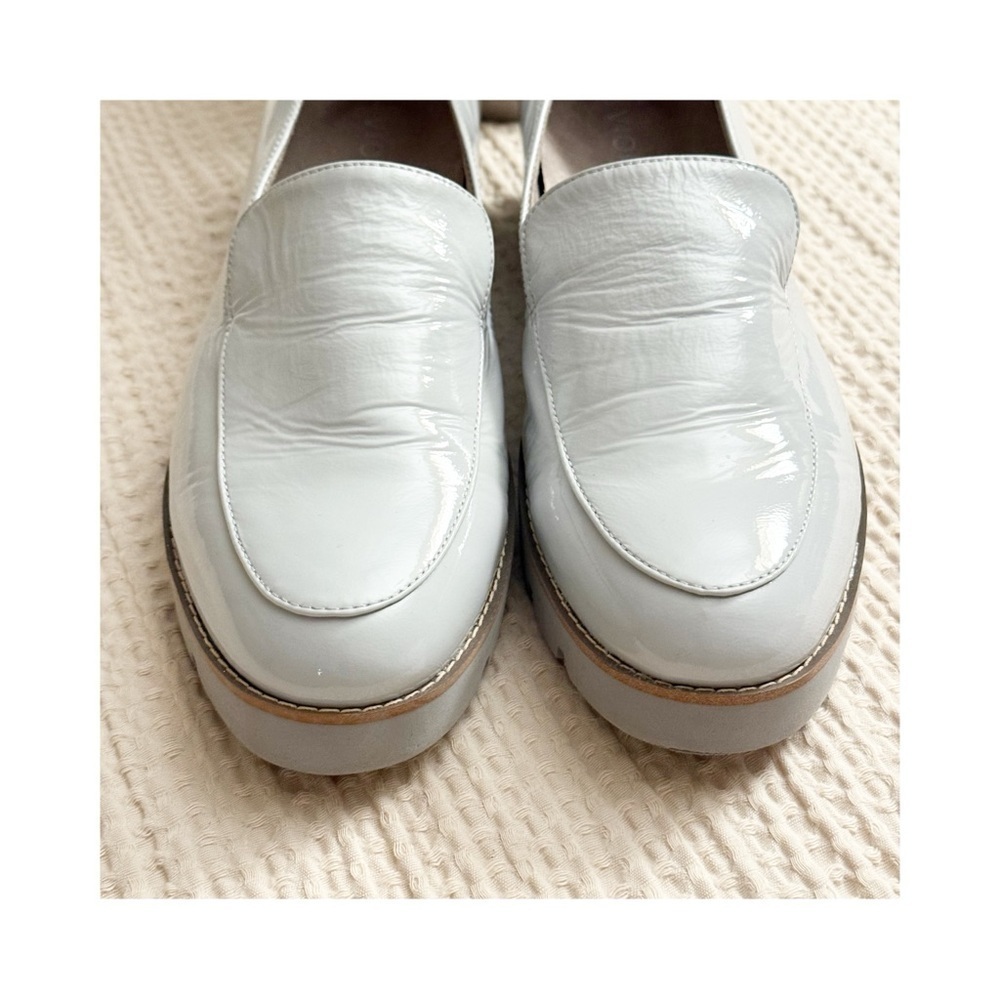 VIONIC Women Kensley Cream LEATHER Loafers Chunky Heel Platform Shoe Size 9.5 - Picture 5 of 12